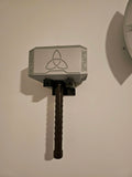 Mythic Lightning Hammer – 3D Printed Fantasy Prop & Display Collectible