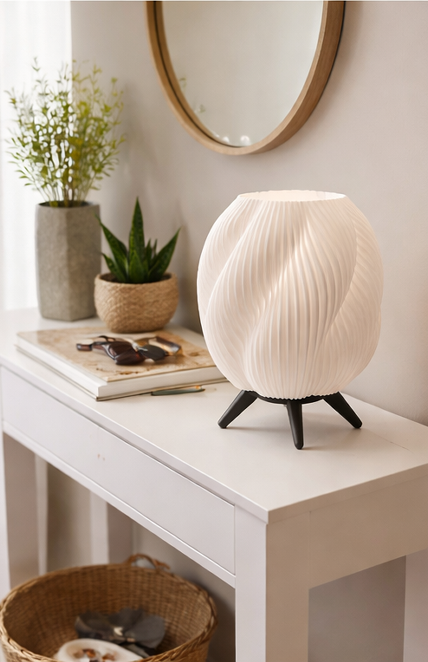 WaveGlow 3D Printed Table Lamp