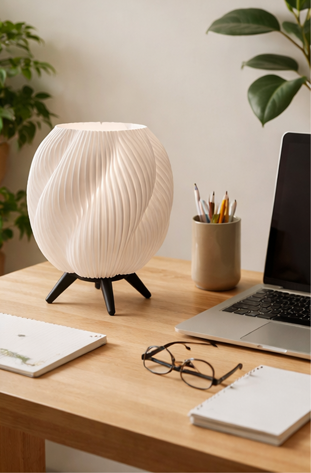 WaveGlow 3D Printed Table Lamp